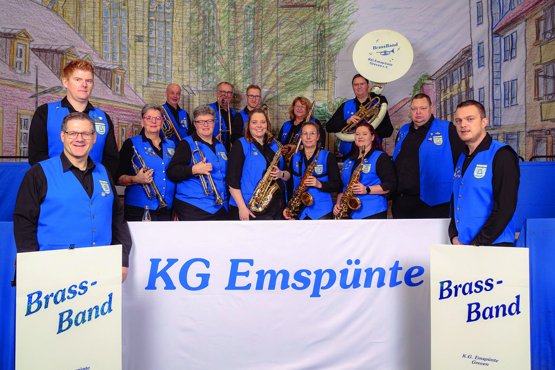 Die Brassband der KG Emspünte